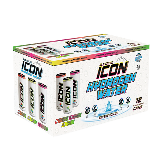 12-Pack Elevated ICON Hydrogen Water, with Electrolytes, Multipack