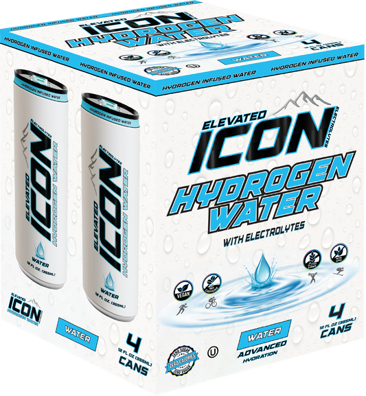4-Pack Water, Elevated ICON Hydrogen Water, with Electrolytes