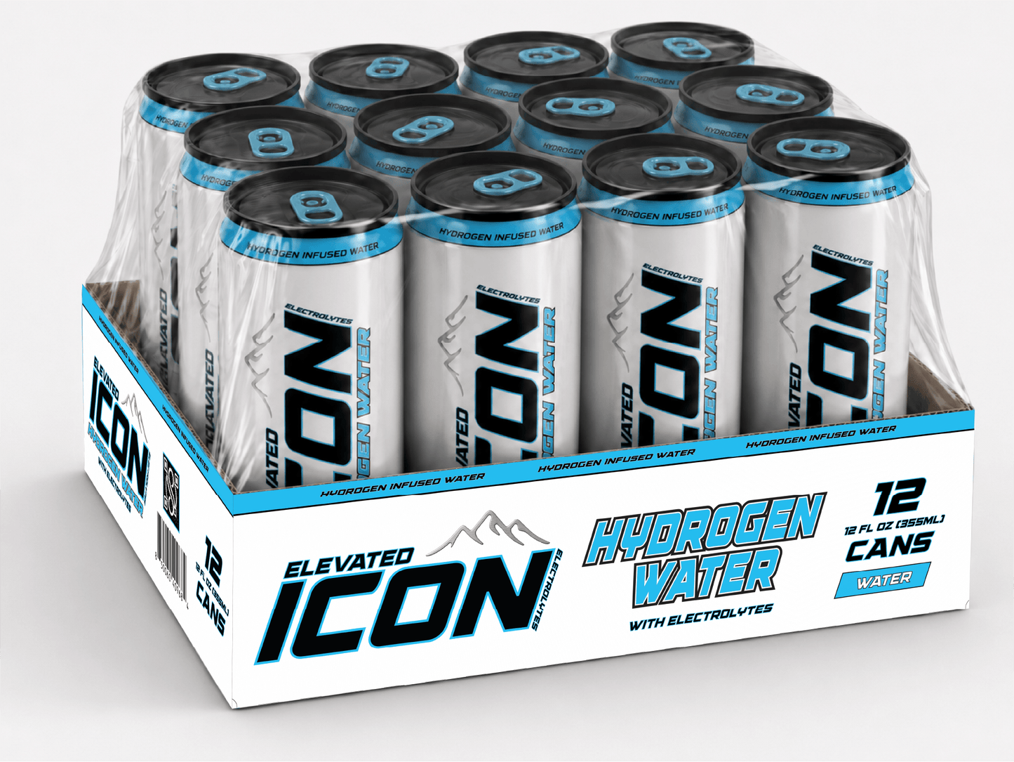 ICON Hydrogen water, 12-Pack Tray