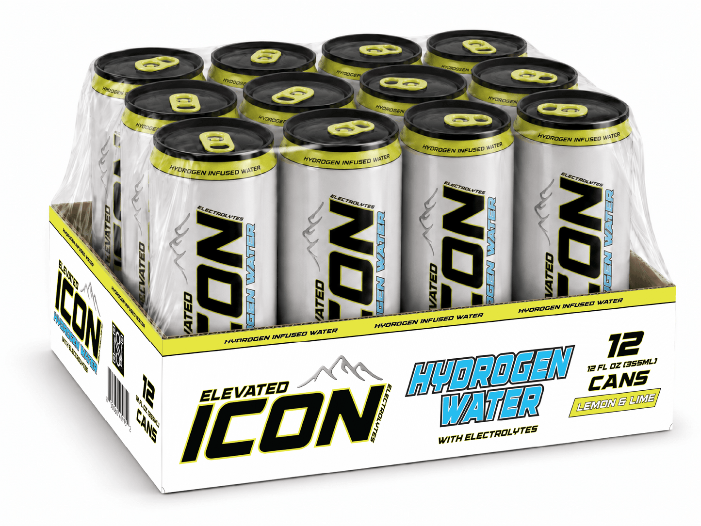 ICON Hydrogen Water – Lemon & Lime, 12-Pack Tray
