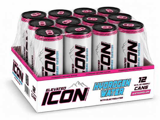 ICON Hydrogen Water – Watermelon, 12-Pack Tray